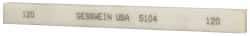 Made in USA - 120 Grit Aluminum Oxide Rectangular Polishing Stone - Fine Grade, 1/2" Wide x 6" Long x 1/4" Thick, Oil Filled - Benchmark Tooling