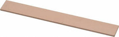 Made in USA - 600 Grit Aluminum Oxide Rectangular Polishing Stone - Super Fine Grade, 1/2" Wide x 4" Long x 1/16" Thick - Benchmark Tooling