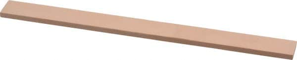 Made in USA - 600 Grit Aluminum Oxide Rectangular Polishing Stone - Super Fine Grade, 1/2" Wide x 6" Long x 1/8" Thick - Benchmark Tooling