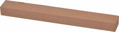 Made in USA - 180 Grit Aluminum Oxide Rectangular Polishing Stone - Very Fine Grade, 3/4" Wide x 6" Long x 1/2" Thick - Benchmark Tooling