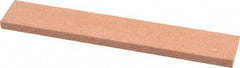 Made in USA - 120 Grit Aluminum Oxide Rectangular Polishing Stone - Fine Grade, 1" Wide x 6" Long x 1/4" Thick - Benchmark Tooling