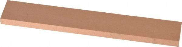 Made in USA - 220 Grit Aluminum Oxide Rectangular Polishing Stone - Very Fine Grade, 1" Wide x 6" Long x 1/4" Thick - Benchmark Tooling