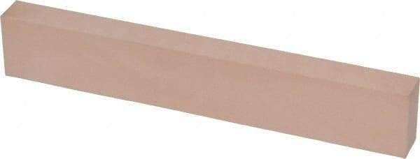Made in USA - 600 Grit Aluminum Oxide Rectangular Polishing Stone - Super Fine Grade, 1" Wide x 6" Long x 1/2" Thick - Benchmark Tooling