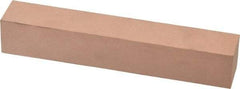 Made in USA - 320 Grit Aluminum Oxide Square Polishing Stone - Extra Fine Grade, 1" Wide x 6" Long x 1" Thick - Benchmark Tooling