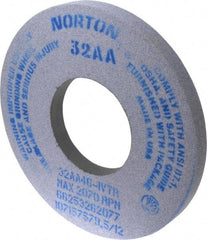 Norton - 12" Diam x 5" Hole x 1" Thick, I Hardness, 46 Grit Surface Grinding Wheel - Aluminum Oxide, Type 1, Coarse Grade, 2,070 Max RPM, Vitrified Bond, No Recess - Benchmark Tooling