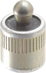 Vlier - 7/16" Body Diam, 0.45" Body Length, 0.2" Nose Diam, 0.24" Nose Length, Spring Locating Pin - 22.5 Lb Final End Force, Aluminum Body, Alloy Steel Nose - Benchmark Tooling
