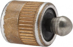 Vlier - 7/16" Body Diam, 0.45" Body Length, 0.2" Nose Diam, 0.24" Nose Length, Spring Locating Pin - 11.2 Lb Final End Force, Aluminum Body, Alloy Steel Nose - Benchmark Tooling