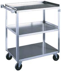 Lakeside - 500 Lb Capacity, 22-3/8" Wide x 39-1/4" Long x 37-1/4" High Standard Utility Cart - Benchmark Tooling