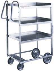 Lakeside - 700 Lb Capacity, 18-5/8" Wide x 35-3/8" Long x 43" High Ergonomic Utility Cart - Benchmark Tooling