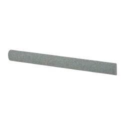 Value Collection - Half Round, Aluminum Oxide, Toolroom Finishing Stick - 4" Long x 3/8" Wide, Medium Grade - Benchmark Tooling