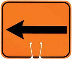 NMC - Left Arrow (Graphic), Plastic Fire and Exit Sign - 12-3/4" Wide x 10-1/2" High - Benchmark Tooling