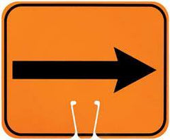 NMC - Right Arrow (Graphic), Plastic Fire and Exit Sign - 12-3/4" Wide x 10-1/2" High - Benchmark Tooling
