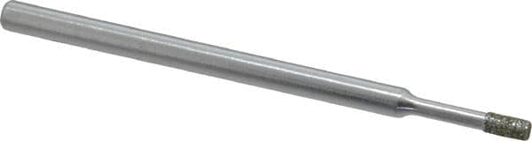 Strauss - 0.157" Head Thickness Diamond (Abrasive) Grinding Pin - 1/8" Shank Diam x 2" Shank Length, Medium Grade, 80 Grit - Benchmark Tooling