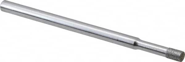 Strauss - 0.11" Head Diam x 0.157" Head Thickness Diamond (Abrasive) Grinding Pin - 1/8" Shank Diam x 2" Shank Length, Very Fine Grade, 170 Grit - Benchmark Tooling