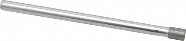 Strauss - 0.14" Head Diam x 0.197" Head Thickness Diamond (Abrasive) Grinding Pin - 1/8" Shank Diam x 2" Shank Length, (170 Mesh Grit) - Benchmark Tooling