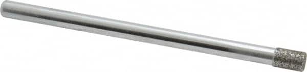 Strauss - 0.14" Head Diam x 0.197" Head Thickness Diamond (Abrasive) Grinding Pin - 1/8" Shank Diam x 2" Shank Length, Medium Grade, 80 Grit - Benchmark Tooling