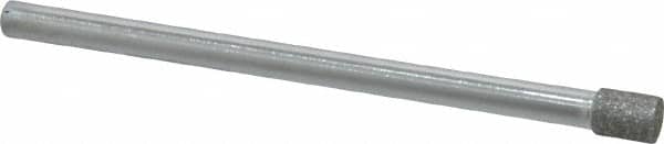 Strauss - 0.157" Head Diam x 0.197" Head Thickness Diamond (Abrasive) Grinding Pin - 1/8" Shank Diam x 2" Shank Length, (170 Mesh Grit) - Benchmark Tooling
