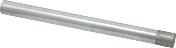 Strauss - 1/4" Head Diam x 0.276" Head Thickness Diamond (Abrasive) Grinding Pin - 1/4" Shank Diam x 3" Shank Length, (170 Mesh Grit) - Benchmark Tooling