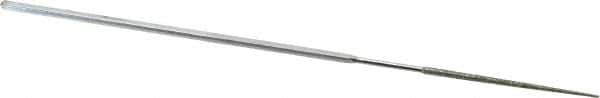 Strauss - 5-1/2" OAL Coarse Round Needle Diamond File - 1/16" Wide x 1/16" Thick, 1-5/8 LOC, 181 Grit - Benchmark Tooling