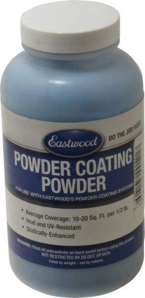 Made in USA - 8 oz Dark Blue (Ford) Paint Powder Coating - Polyurethane, 10 Sq Ft Coverage - Benchmark Tooling