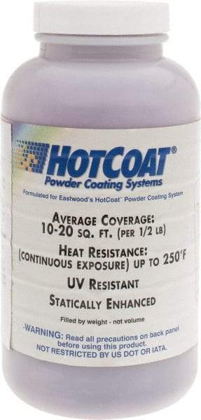 Made in USA - 8 oz Dark Purple Paint Powder Coating - Polyurethane, 10 Sq Ft Coverage - Benchmark Tooling