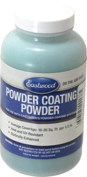 Made in USA - 8 oz Dark Green Paint Powder Coating - Polyurethane, 10 Sq Ft Coverage - Benchmark Tooling