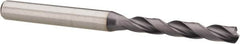Kennametal - #15 140° Solid Carbide Jobber Drill - TiAlN Finish, Right Hand Cut, Spiral Flute, Straight Shank, 2.9134" OAL, Standard Point - Benchmark Tooling