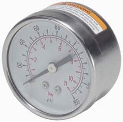 Parker - Stainless Steel FRL Pressure Gauge - Use with PB11/PR10 - Benchmark Tooling