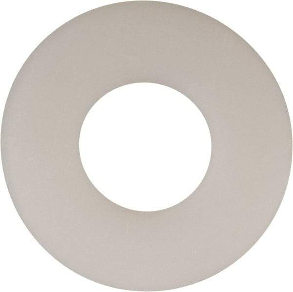 Made in USA - 9/16" Screw, Grade 6/6 Nylon Standard Flat Washer - 0.594" ID x 1.469" OD, 0.1" Thick, Plain Finish - Benchmark Tooling