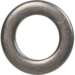 Made in USA - 0.09" Thick, 0.38" Inside x 5/8" OD, Round Shim - 5/16" Screw, Uncoated 302/304 Stainless Steel - Benchmark Tooling