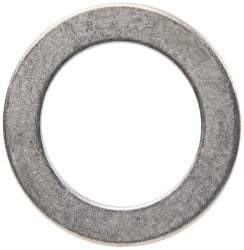 Made in USA - 0.048" Thick, 0.755" Inside x 1-1/8" OD, Round Shim - 5/8" Screw, Uncoated 302/304 Stainless Steel - Benchmark Tooling