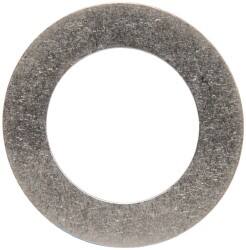 Made in USA - 0.007" Thick, 0.755" Inside x 1-1/8" OD, Round Shim - 5/8" Screw, Uncoated 302/304 Stainless Steel - Benchmark Tooling