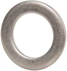 Made in USA - 1/8" Thick, 7/8" Inside x 1-3/8" OD, Round Shim - 3/4" Screw, Uncoated 302/304 Stainless Steel - Benchmark Tooling
