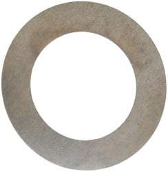 Made in USA - 0.004" Thick, 7/8" Inside x 1-3/8" OD, Round Shim - 3/4" Screw, Uncoated 302/304 Stainless Steel - Benchmark Tooling
