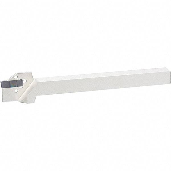 Iscar - External Thread, 0.69" Max Depth of Cut, 0.118" Min Groove Width, 4-1/2" OAL, Left Hand Indexable Grooving Cutoff Toolholder - 1/2" Shank Height x 1/2" Shank Width, DG.. Insert Style, DGT Toolholder Style, Series Do-Grip - Benchmark Tooling