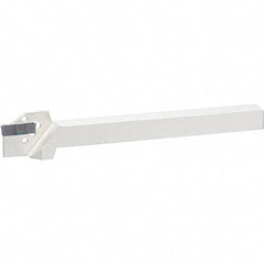 Iscar - External Thread, 0.69" Max Depth of Cut, 0.118" Min Groove Width, 4-1/2" OAL, Left Hand Indexable Grooving Cutoff Toolholder - 1/2" Shank Height x 1/2" Shank Width, DG.. Insert Style, DGT Toolholder Style, Series Do-Grip - Benchmark Tooling