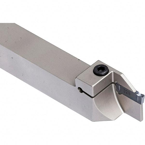 Iscar - External Thread, 0.7874" Max Depth of Cut, 3mm Min Groove Width, 6" OAL, Left Hand Indexable Grooving Cutoff Toolholder - 1" Shank Height x 1" Shank Width, C#-ASH../DG../HSK A63WH-ASH.. Insert Style, DGT Toolholder Style, Series Do-Grip - Benchmark Tooling