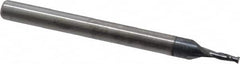 SGS - 3/64", 7/64" LOC, 1/8" Shank Diam, 1-1/2" OAL, 2 Flute, Solid Carbide Square End Mill - Single End, AlTiN Finish, Spiral Flute, 30° Helix, Centercutting, Right Hand Cut, Right Hand Flute, Series 3 - Benchmark Tooling
