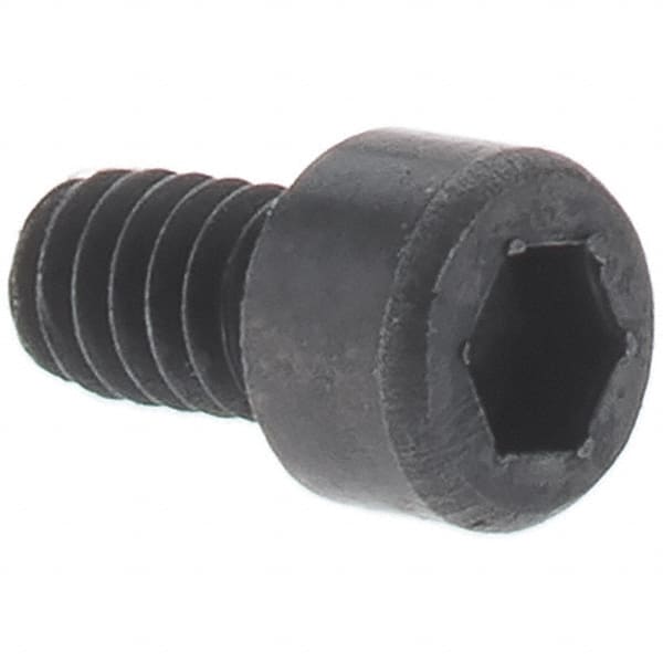 Made in USA - M24x3.00 Metric Coarse Hex Socket Drive, Socket Cap Screw - Grade 12.9 Alloy Steel, Black Oxide Finish, Partially Threaded, 180mm Length Under Head - Benchmark Tooling