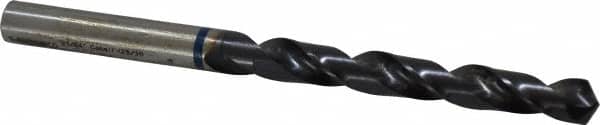 Accupro - 21/64" 120° Cobalt Jobber Drill - TiAlN Finish, Right Hand Cut, Spiral Flute, Straight Shank, 117mm OAL, Faceted Point - Benchmark Tooling