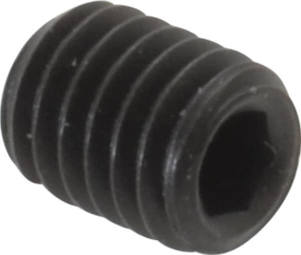 Value Collection - #10-32 UNF, 1/4" OAL, Cup Point Set Screw - Grade 8 Alloy Steel, 3/32" Key - Benchmark Tooling