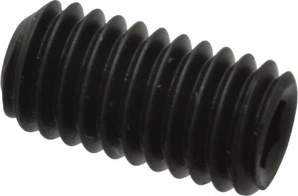 Value Collection - #10-32 UNF, 3/8" OAL, Cup Point Set Screw - Grade 8 Alloy Steel, 3/32" Key - Benchmark Tooling