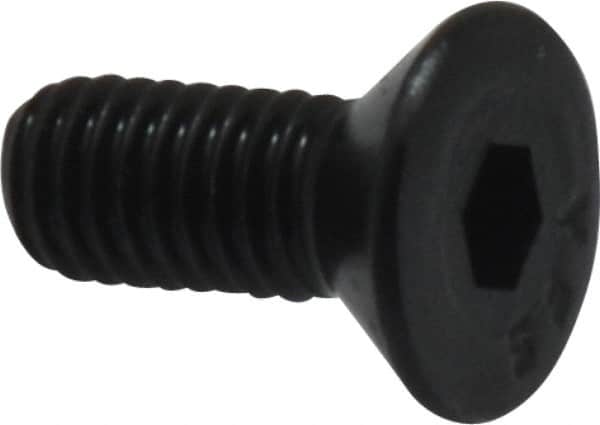 Value Collection - #10-32 UNF Hex Socket Drive, 82° Flat Screw - Alloy Steel, Black Oxide Finish, Fully Threaded, 1/2" OAL - Benchmark Tooling