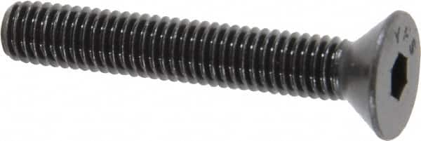 Value Collection - #10-32 UNF Hex Socket Drive, 82° Flat Screw - Alloy Steel, Black Oxide Finish, Fully Threaded, 1-1/4" OAL - Benchmark Tooling