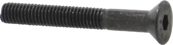 Value Collection - #10-32 UNF Hex Socket Drive, 82° Flat Screw - Alloy Steel, Black Oxide Finish, Partially Threaded, 1-1/2" OAL - Benchmark Tooling