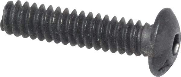 Value Collection - #4-40 UNC Hex Socket Drive, Button Screw - Alloy Steel, Black Oxide Finish, Fully Threaded, 1/2" Length Under Head - Benchmark Tooling