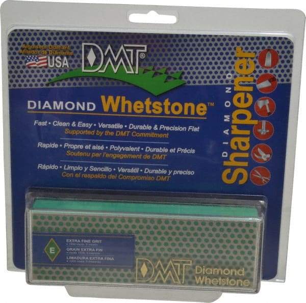 DMT - 6" Long x 2" Wide x 3/4" Thick, Diam ond Sharpening Stone - Rectangle, 1200 Grit, Extra Fine Grade - Benchmark Tooling
