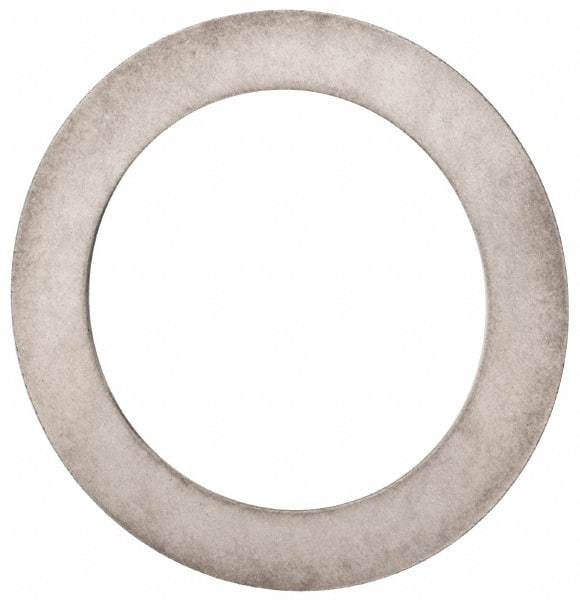 Made in USA - 0.024" Thick, 1-1/4" Inside x 1-3/4" OD, Round Shim - Uncoated 302/304 Stainless Steel - Benchmark Tooling