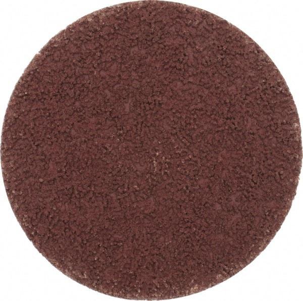 Made in USA - 3" Disc Diam, 120 Grit, Aluminum Oxide Quick Change Disc - Type S Attaching System, Coated, Brown, Fine Grade - Benchmark Tooling