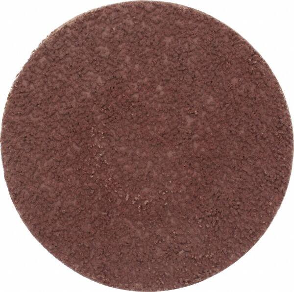 Made in USA - 3" Disc Diam, 180 Grit, Aluminum Oxide Quick Change Disc - Type S Attaching System, Coated, Brown, Very Fine Grade - Benchmark Tooling